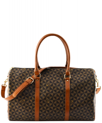 Monogrammed 20" Duffle Bag PM775 COFFEE